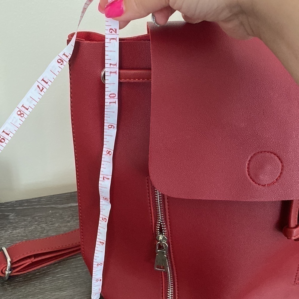 Cherry Red Women’s Drawstring Backpack - image 5